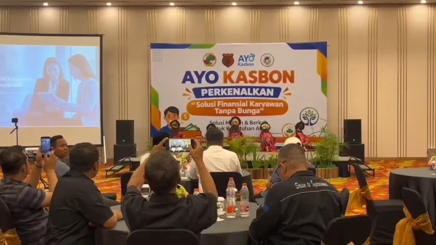 Lauching Aplikasi Ayo Kasbon yang merupakan bagian dari Koperasi Serba Usaha hadir sebagai salah satu inovasi digital untuk mendukung pengelolaan kasbon dan administrasi keuangan (Foto : Darfan)