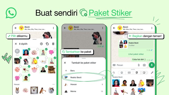 WhatsApp Siapkan Fitur Stiker Bersuara, Pengguna Tak Lagi Monoton (Foto : WhatsApp)